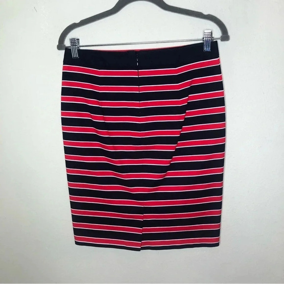 The Limited Navy, Red and White Striped Pencil Skirt Size 4 - Picture 3 of 4